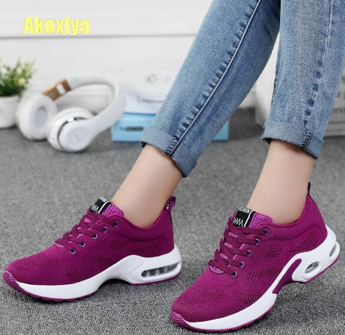 Akexiya Women Black Sneakers