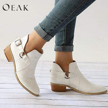 Load image into Gallery viewer, Oeak Women PU Single Boots Ladies Pointed Boots