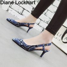 Load image into Gallery viewer, 2019 Spring Women Shoes Pumps Snake  Shoes