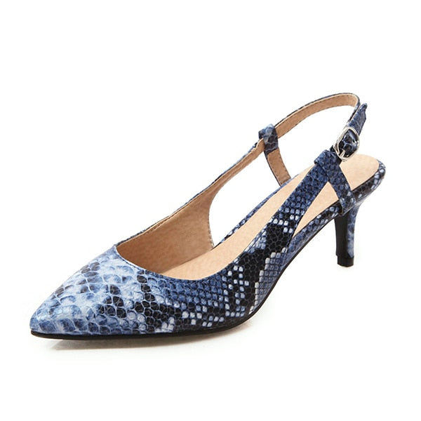 2019 Spring Women Shoes Pumps Snake  Shoes